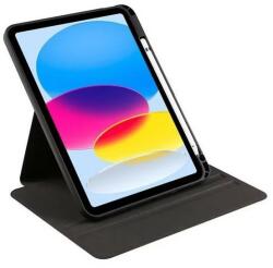 Etui Smartbook TPU tok több funkciós állvánnyal Apple Ipad Air 11" (2024) készülékhez fekete (130871)