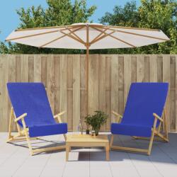 vidaXL 2 db királykék 400 GSM szövet strandtörölköző 60 x 135 cm (362677)