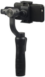 Techsuit - Telefon Gimbal (S5) - Kézi, automatikus arckövetéssel, távirányítóval, 360 fokban állítható, 3600mAh - Fekete