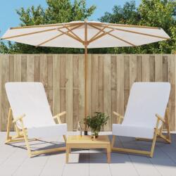vidaXL 2 db fehér 400 GSM szövet strandtörölköző 60 x 135 cm (362669)