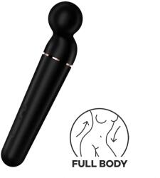 Satisfyer Vibrator Planet Wand-er, 60 Combinatii Stimulatoare, Silicon, USB, Negru Vibrator