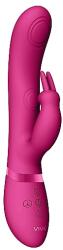VIVE Vibrator Rabbit 3-in-1 May Dual Pulse-Wave Silicon USB Roz 22 cm Vibrator