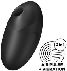 Satisfyer Stimulator Clitoris Vulva Lover 3 Air Pulse+Vibration, Silicon, USB, Negru Vibrator