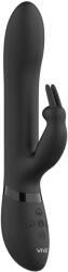 VIVE Vibrator Rabbit 3-in-1 Amoris Stimulating Beads Silicon Negru Vibrator