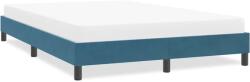 vidaXL sötétkék bársony ágykeret matrac nélkül 140x220 cm (4101407)