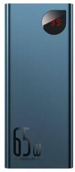 Baseus PPIMDA-D03 Baseus Adaman Metal Powerbank, 20000mAh, PD, QC 3.0, 65W, 2 x USB-A + USB Type-C + Micro USB, kék (PPIMDA-D03)