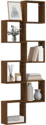 vidaXL 6 db barna tölgy színű fali kockapolc 30 x 15 x 30 cm (815887) - vidaxl
