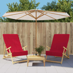 vidaXL 2 db burgundi vörös 400 GSM szövet strandtörölköző 60 x 135 cm (362675)