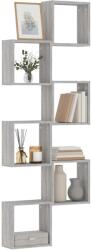 vidaXL 6 db szürke sonoma fali kockapolc 30 x 15 x 30 cm (815884) - vidaxl