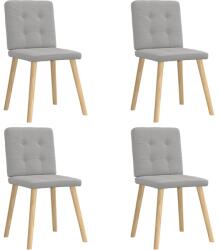 vidaXL étkezőszékek 4 db Felhőszürke szövet (3315177)