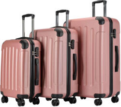 BONTOUR Utazó Bőrönd Szett - Rose Gold (120840-RoseGold)