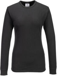 Portwest Women's Thermal T-Shirt Long Sleeve - Fekete - XS (B126BKRXS)