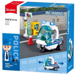 Sluban Metropolis - Motoros rendőr építőjáték készlet (M38-B1217A)