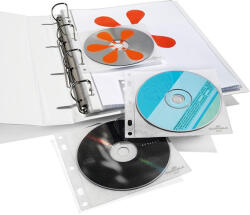 DURABLE Lefűzhető CD/DVD tartó zseb DURABLE átlátszó (523919) - papir-bolt