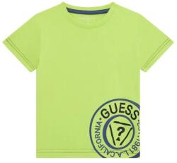 GUESS Електрикава тениска за мини момче с кръгла синя щампа Guess