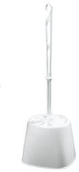 BISK Perie WC Bisk, pe podea, plastic, alb, BIS93702 (BIS93702)