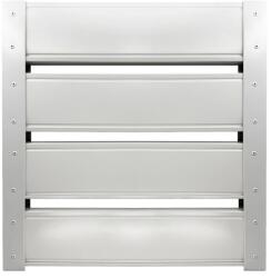 Top Profil Sistem Panou gard casetat Terra finisaj Lucios Alb Alpin 150 cm x 102.4 cm H (20315)