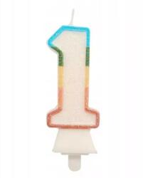 Godan Színes számgyertya csillámmal, 8, 5 cm - 1 (SW-CBB1) - jateknet