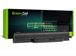 Green Cell baterie laptop asus a537 k53 k53e k53s k53sv x53 x53s x53u x54 x54c x54f 6600mah as05 green cell (ACCU-NBT-AS05-GC)