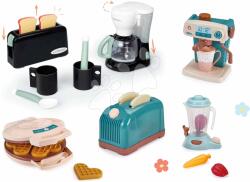 Smoby Set pentru micul dejun cu aparat de cafea și aparat de vafe Tefal Smoby cu prăjitor de pâine și aparate de bucătărie pentru vafe (SM310599-1)