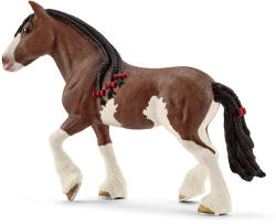 Schleich Figurina Schleich Farm World Horses - Iapa Clydesdale cu coama impletita (13809) Figurina