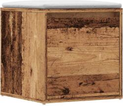 vidaXL antik fa szerelt fa tárolódoboz 40, 5 x 40 x 40 cm (857039) - vidaxl
