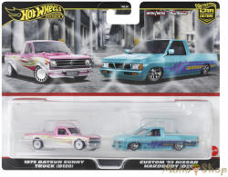 Mattel Premium - Car Culture 2 db -os Pack - 1975 Datsun Sunny Truck (B120) & Custom '93 Nissan Hardbody (D21) (HRR78)