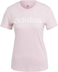 ADIDAS Essentials Slim Logo Tee XS fehér|rózsaszín