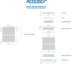 Ritchey Comp Semi Integrated ZS44/28-ZS44/30 kormánycsapágy (33432817001)