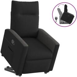 vidaXL fekete szövet felállást segítő dönthető fotel (3324054)