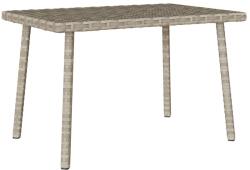 vidaXL téglalap polyrattan kerti dohányzóasztal 60x40x37cm (4104054)