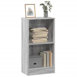 vidaXL szürke sonoma színű szerelt fa könyvespolc 40 x 24 x 76 cm (857770)