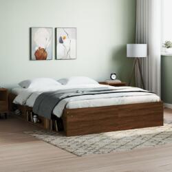 vidaXL barna tölgy színű king size ágykeret 150 x 200 cm (3203872) - vidaxl