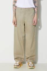 Universal Works pamut nadrág Fatigue Pant bézs, egyenes, 132. STONE - bézs 33