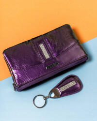  Lorenti Női Bőr Pénztárca Kulcstartóval 76121-MFS-9290 PURPL- Lila- (5903051219290)