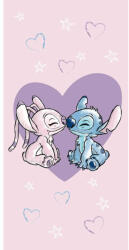  LILO és STITCH törölköző, Szív, 70x140 cm