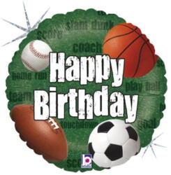 Fólia lufi labdás 46 cm-es Happy Birthday felirattal 6828H (10580B86828Hcs)