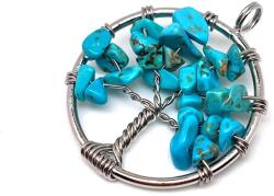 R. M. ékszer Életfa medál drótos Türkenit 3cm (020877)