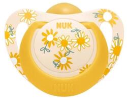 Nuk Suzeta Star latex 6-18m. cutie - galbenă (10734076zl)