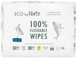 ECO by Naty Șervețele umede, inodore, cu spălare - pachet convenabil de 3x56 buc (463naty)