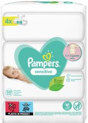 Șervețele umede PAMPERS Sensitive, 4 pachete = 320 buc (8001841062754)