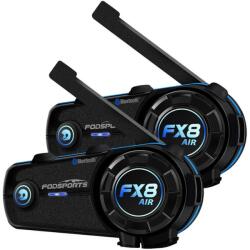 FODSPORTS FX8 Air motorkerékpár intercom két darabos csomag fekete (FX8 Air 2 pack) - ipon