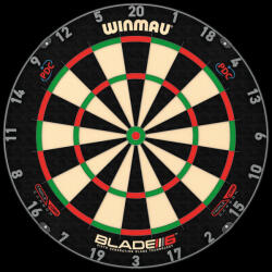 Darts tábla, Winmau BLADE 6 Triple core, verseny minőségű, sisalból, PDC logóval