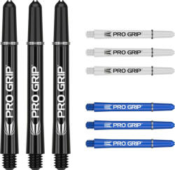 Target Darts Dart szár hosszú Target Pro Grip 48mm, fekete-fehér-kék multi-pack