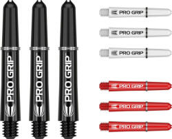Target Darts Dart szár rövid Target Pro Grip 34mm, fekete-fehér-piros multi-pack