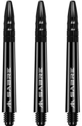  Darts szár közepes+ Mission Sabre fekete fém toppal 44, 5mm