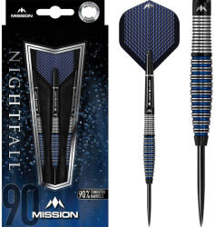 Mission Darts Dart szett Mission steel Nightfall 26g, M4, curved, 90% wolfram