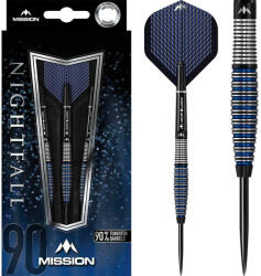 Mission Darts Felszerelés Dart szett Mission steel Nightfall 24g, M4, curved, 90% wolfram