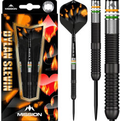 Mission Darts Felszerelés Dart szett steel Mission Dylan Slevin Oceans Black Titanium 23g, 90% wolfram