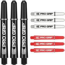 Target Darts Dart szár közepes Target Pro Grip 41mm, fekete-fehér-piros multi-pack